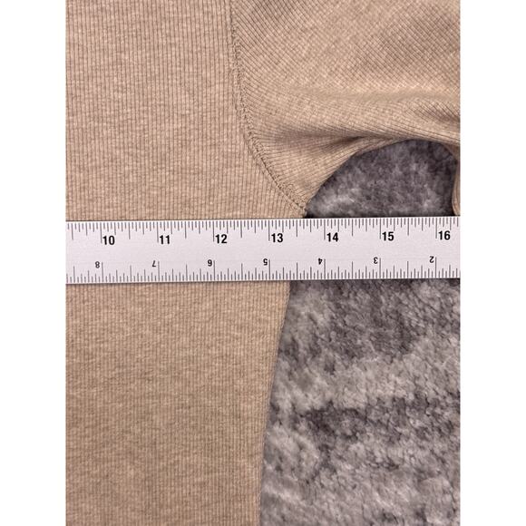 Buck Mason Beige Long Sleeve Henley Top - Picture 4 of 8